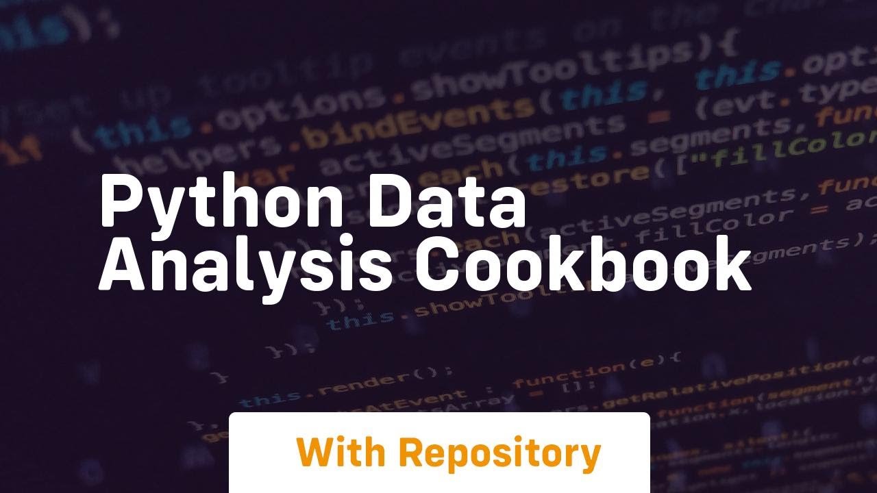 python data analysis cookbook