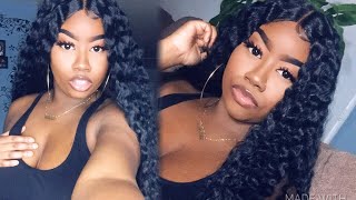 How I Turned A $25 Synthetic Wig Into A Deep Wave Lace Front! | 38&quot; HeraRemy Ariel Wig Review