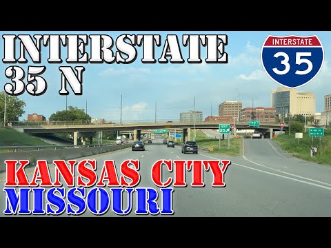 I-35 North - Kansas City - Missouri - 4K Highway Drive