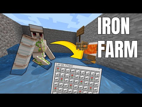 How To Make an EASY Iron Farm Minecraft Education Edition