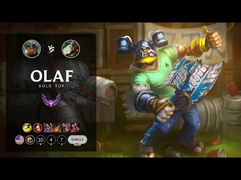 Olaf Top vs Riven - NA Master Patch 12.7