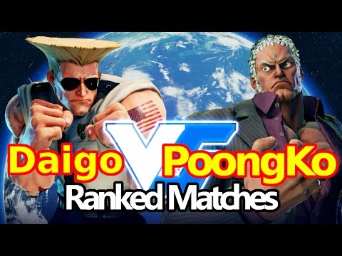 Daigo Umehara (Guile) VS Angry PoongKo (Urien) Ranked Matches - SFV/SF5 S2 memememesub HungryPoongKo