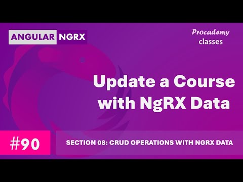 #90 Update a Course using NgRX Data | State Management in Angular with NgRX