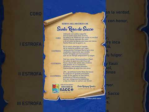 Himno al distrito de Santa Rosa de Sacco, video de YouTube