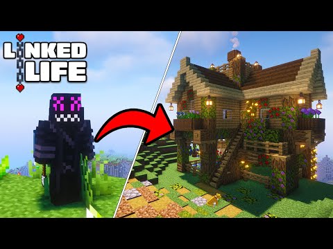 I Built My STARTER HOUSE | Linked Life SMP #1 | Minecraft Modded Survival