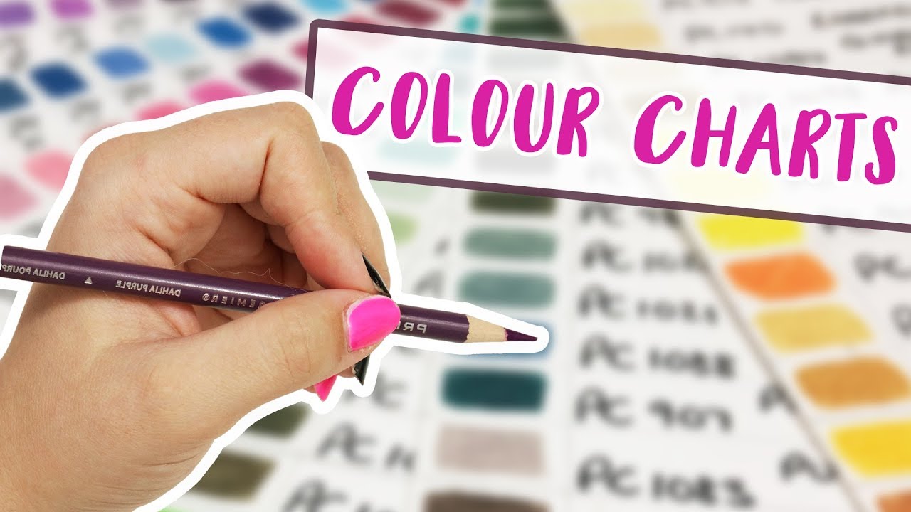 Make Your Own Colored Pencil COLOR CHARTS!