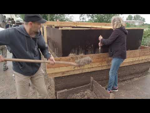 tragende Wand aus Hanf und Lehm / hempcob