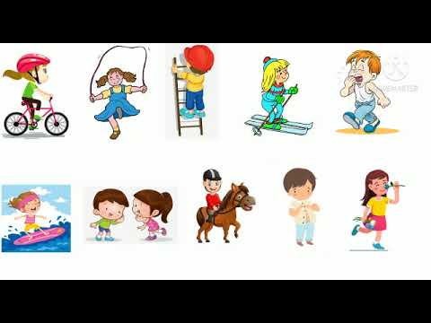 Action Words/ Action Verbs/20 Action Verbs for Kids in English/Kids Vocabulary