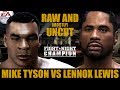 Mike Tyson Vs Lennox Lewis Tyson Raw And Mostly Uncut Fight Night Champion Highlights