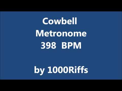 Cowbell Metronome 398 BPM - Beats Per Minute