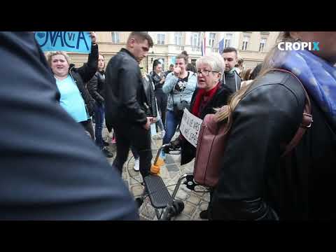 Prosvjednica se posvađala s Glasnovićem na prosvjedu medicinskih sestara