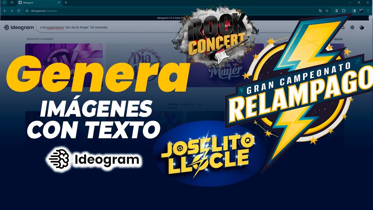 🔴 IDEOGRAM - Cómo Crear IMÁGENES con TEXTOS con Inteligencia Artificial // Herramienta gratuita