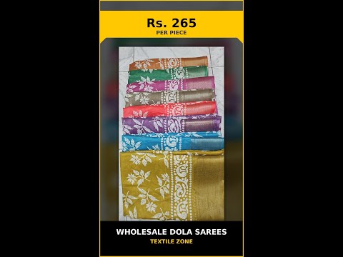 Wholesale Dola Sarees – product video thumbnail