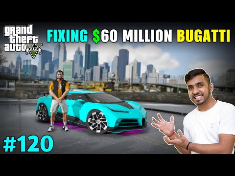 REPAIR & DELIVER CRASHED BUGATTI TO LIBERTY CITY | GTA V GAMEPLAY #120