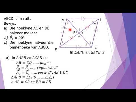 Graad 10 Wiskunde Les 5 Vierhoeke deel 2 20 tot 24 Julie