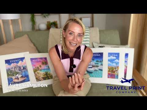TV Presenter Laura Hamilton loves the Travel Prints!