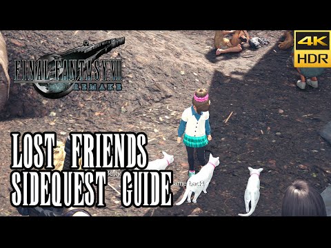 Lost Friends Sidequest Guide - Stray Cats Locations - Final Fantasy VII Remake [4k HDR]