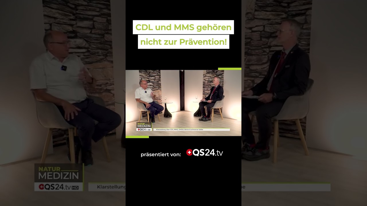 CDL and MMS are not part of prevention! | QS24 - Swiss Health Television | #shorts