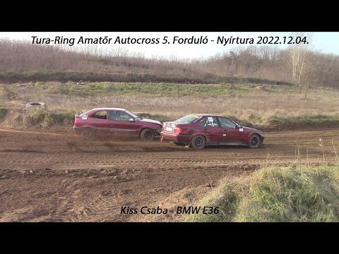 Kiss Csaba - BMW E36 Tura-Ring Amatőr Autocross 5. Forduló - Nyírtura 2022.12.04.