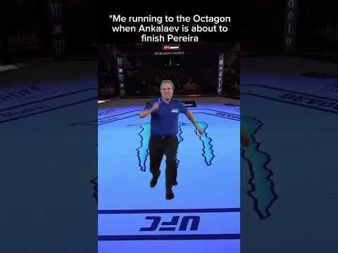 Me stopping Ankalaev from finishing Alex Pereira at UFC313