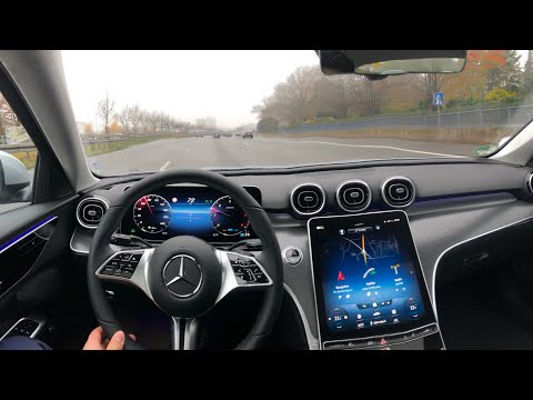 NEW 2022 MERCEDES C-Class Interior Drive POV yeni C Serisi