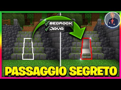 PASSAGGIO SEGRETO NELLE SCALE SU MINECRAFT (PS4 SWITCH XBOX PE JAVA BEDROCK)