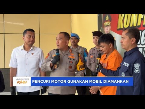 PENCURI MOTOR GUNAKAN MOBIL DIAMANKAN POLRESTA SIDOARJO