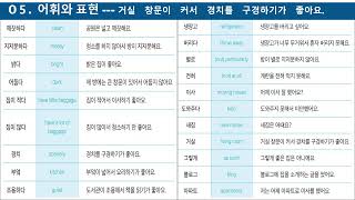 세종한국어 2A - 어휘와 표현 5과, 6과@hongjaehyun73 @urihyun