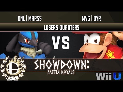Showdown Battle Royale LOSERS QUARTERS - DNL | Marss (ZSS, Lucario) vs MVG | dyr (Diddy Kong)
