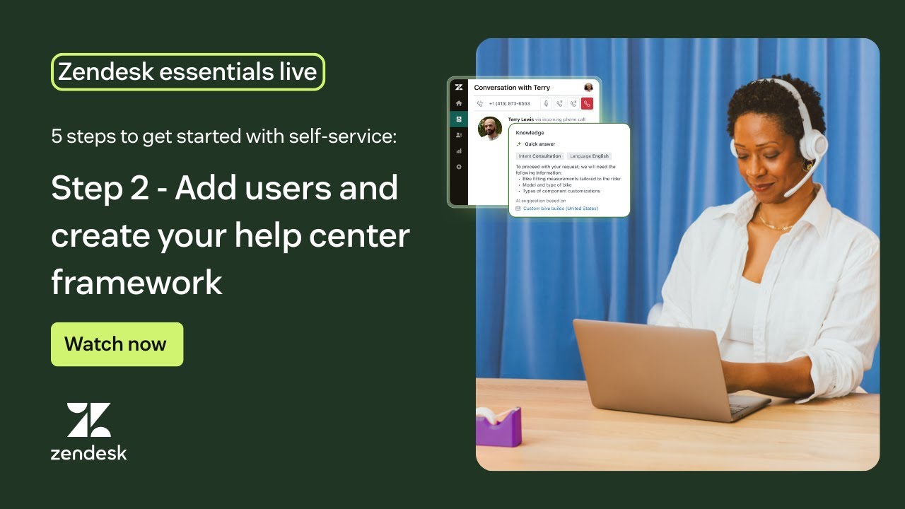 5 steps to get started with self-service - Step 2: Add users and create your help center framework