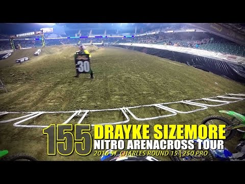 Helmet Cam: 450 Pro Drayke Sizemore Nitro AX Tour | St. Charles - Glory Hog Media