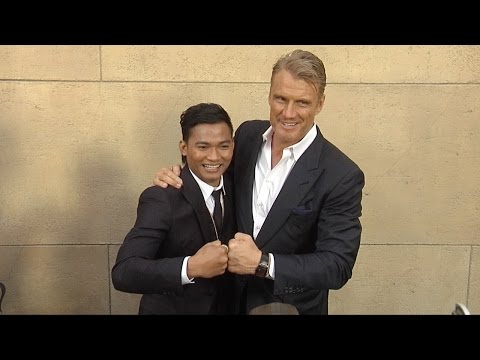 Tony Jaa & Dolph Lundgren SKIN TRADE Los Angeles Premiere Arrivals