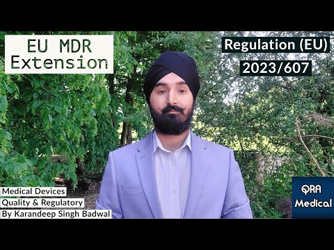 EU MDR extension for existing MDD certified medical devices Regulation (EU) 2023/60