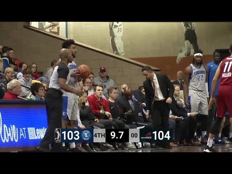 Dakota Mathias drills the trey