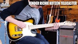 Video thumbnail for No Talking...Just Tones | Fender Richie Kotzen Telecaster | Brown Sunburst by Peach Guitars