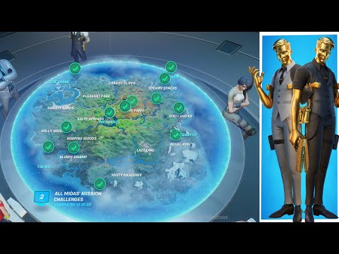 All Midas Mission Week 10 Challenge Guide! Fortnite chapter 2 Season 2