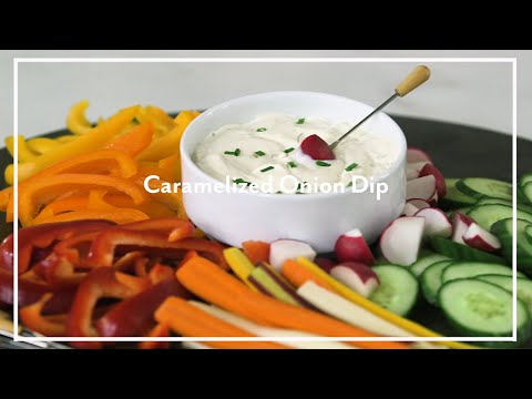 Caramelized Onion Dip and Vegetable Crudite | Sur La Table Recipes