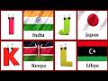 Countries Names ABC Song For Kids Alphabet Letters For Kids Nursery Rhymes For Kids