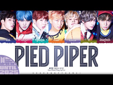 BTS (방탄소년단) 'PIED PIPER' Lyrics [Color Coded Han_Rom_Eng] | UNTIL 2025 #5