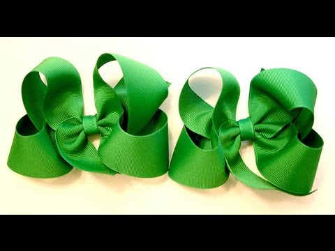 hair bow tutorial (HOW TO MAKE A TWISTED HAIR BOW)...