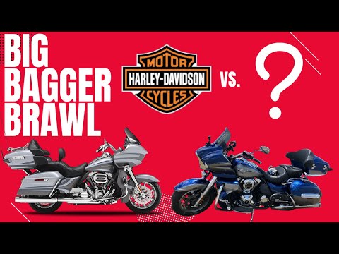 Big Bagger Brawl! The Harley Davidson Road Glide vs. The Kawasaki Vulcan Voyager!
