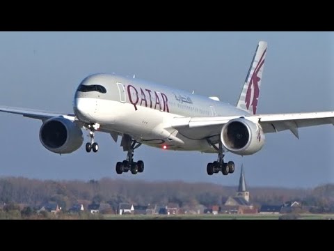 Fantastic Plane Spotting at Brussels Airport Zaventem | B747, A350, B767, A400M, B787 etc