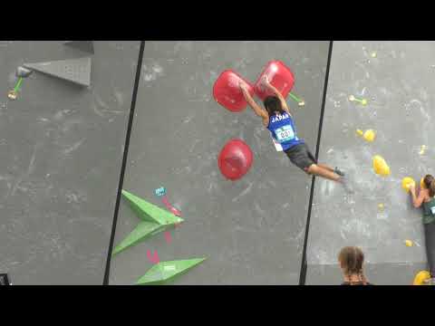 Tomoa Narasaki Boulder 1 IFSC Climbing World Cup Munich 2017 - Bouldering - Semi-Finals -
