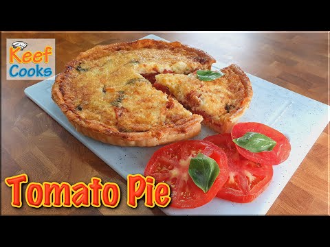 Tomato Pie with Cheese Topping