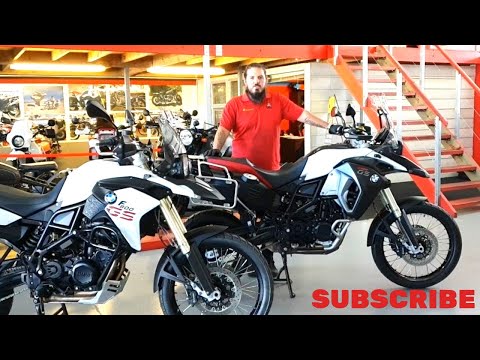 BMW GS F800 vs F800 Adventure (GS BIKE TRADERS SHOP STOCK)