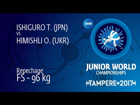 Repechage FS - 96 kg: T. ISHIGURO (JPN) df. O. HIMISHLI (UKR) by VPO1, 9-3