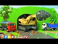 Roadheader Construction Trucks For Kids Mountain Tunnel Construction For Children