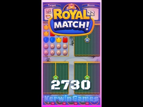 Royal Match Level 2730 - No Boosters Gameplay