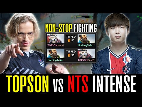 Topson vs NothingToSay - 50 mins NON-STOP Clashes - WHAT A GAME! DOTA 2