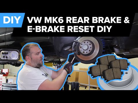 VW/Audi Rear Brake Replacement & E-Brake Reset - DIY (MK6 Jetta, A3, Passat, GTI, Tiguan, CC, Golf)
